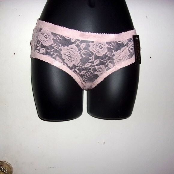 Youmita Peach Whip Lace Demi 36C Bra & Coordinating Medium Seamless Panty NWT - Picture 3 of 11